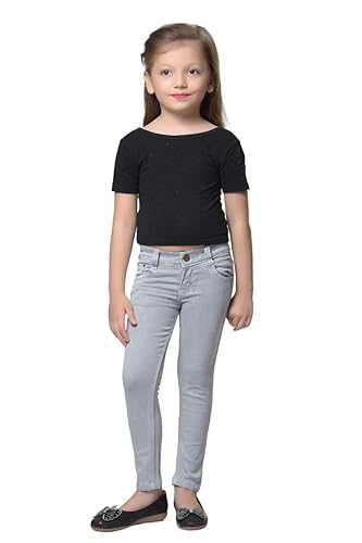 Classy Grey Denim Silky Jeans Kids Slim Fit Stretchable Jeans