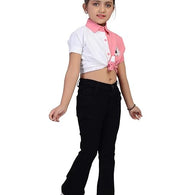 Elegant Black Kids Bell Bottom Denim Jeans