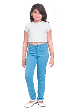 Classy Blue Girls Stretchable Denim Jeans