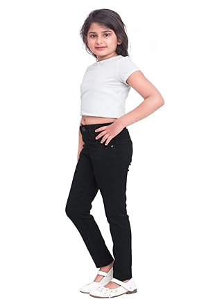 Classic Black Girls Stretchable Denim Jeans