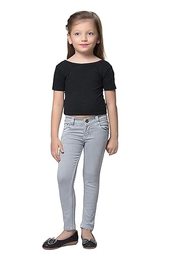 Girls Grey Denim Casual Comfortable Jeans