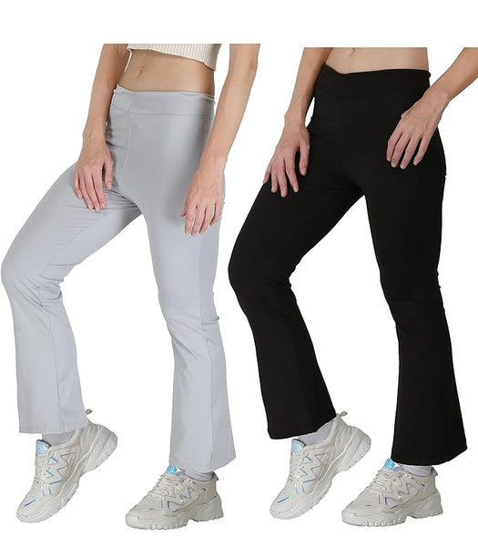 Girls Bootcut Leggings & Yoga Pants Pk 2