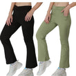 Pk 2 Girls Bootcut Leggings & Yoga Pants