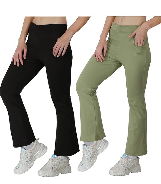 Pk 2 Girls Bootcut Leggings & Yoga Pants