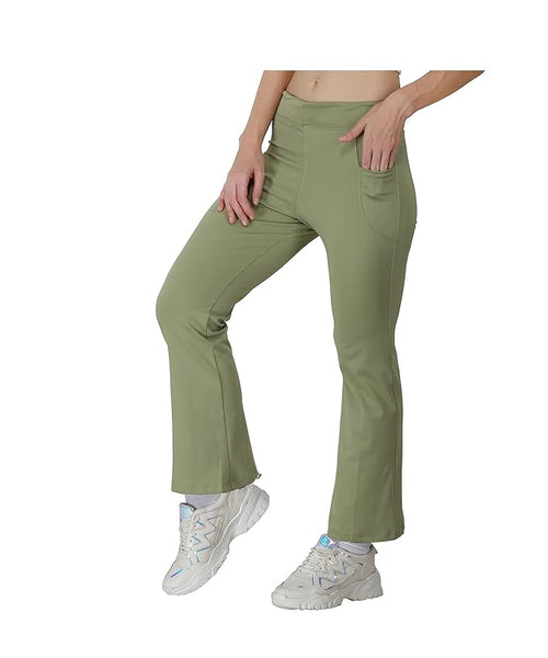 Light Green Girls Bootcut Leggings & Yoga Pants