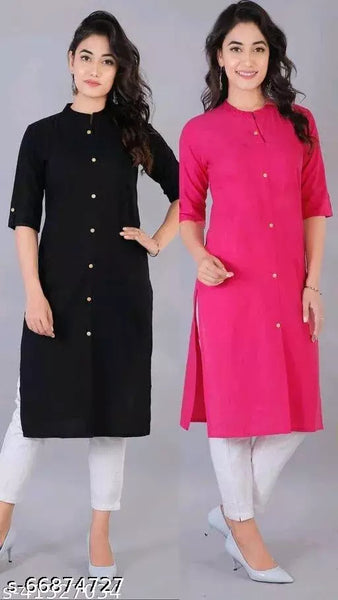 Cotton Slub Kurti For Women Combo Pack