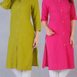 Multi Cotton Slub Kurti For Women Combo Pack