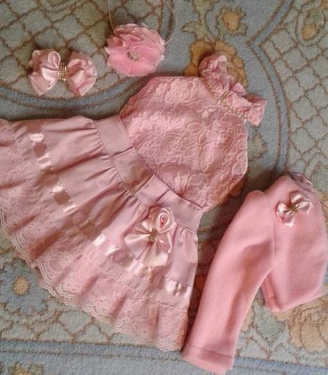 Pink Braso Net Satin and Cotton Frocks