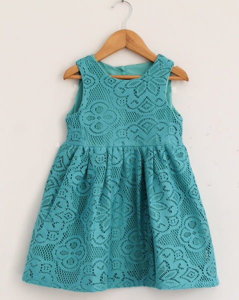 Classic Blue Girls Summer Frocks