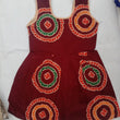 Maroon Printed Kids Dress