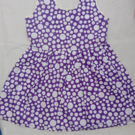 Purple Printed Kids Dress