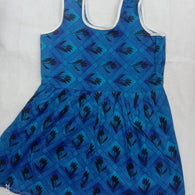 Blue Printed Kids Dress