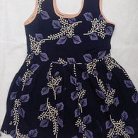 Elegant Black Printed Kids Dress