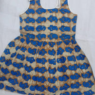 Classic Blue Printed Kids Dress