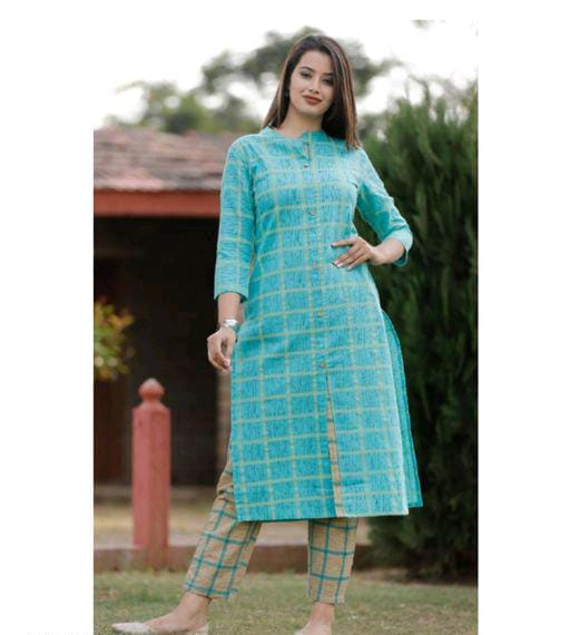 Aagyeyi Classy Blue Women Kurta Sets