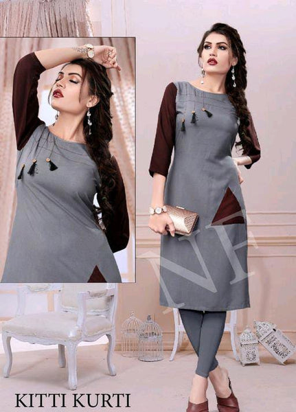 Abhisarika Fabulous Grey Women Kurta Sets