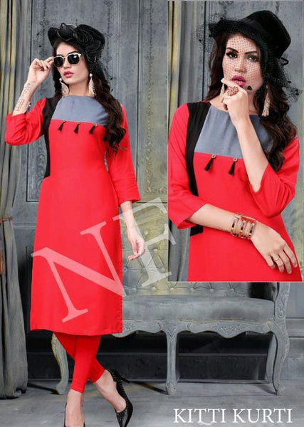 Abhisarika Fabulous Orange Women Kurta Sets