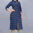 Chitrarekha Voguish Navy Printed Women Kurta Sets