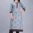 Chitrarekha Voguish Blue Printed Women Kurta Sets