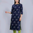 Alisha Superior Navy Women Kurta Sets-M