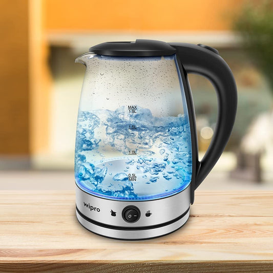 Wipro Vesta Glass LED electric Kettle with Keep warm Function Beverage Maker  (1.8 L, Glass)