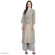 Eashita Grey Alluring Attractive Kurta Set