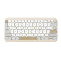 Asus Marshmallow KW100 Bluetooth Multi-device Keyboard  (Oat Milk)