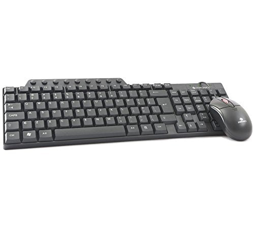 Zebronics JUDWAA 555 Combo Mouse and Wired USB Laptop Keyboard  (Black)