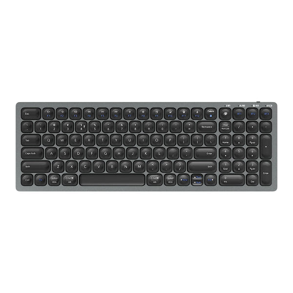 Zebronics Zeb K5001MW Bluetooth 5.0 keyboard for Mac, Windows, Android, Upto 3 connections Bluetooth Multi-device Keyboard  (Dark Grey)