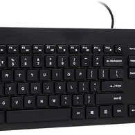 Zebronics ZEB-K4000M USB Wired Keyboard with 107 Keys, Silent Operation, Chiclet Keypad, Multimedia Keys, Gold Plated Wired USB Desktop Keyboard  (Black)