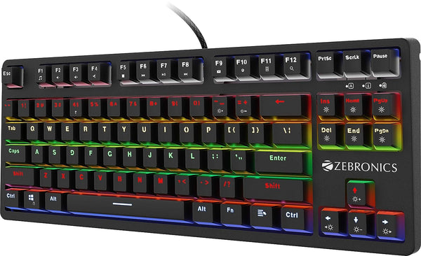 Zebronics Zeb-Max V2 Wired USB Gaming Keyboard  (Black)