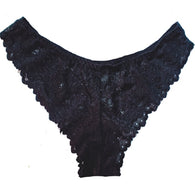 Black Floral Lace Female Panty