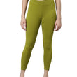 Olive Green Skinny Fit High Ankle Length Leggings