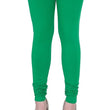 Green Plus Size Ultra Soft Churidar Cotton Lycra Leggings