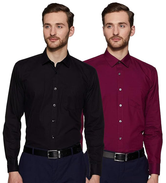 Pk 2 Multi Men's Regular Fit Formal Shirt