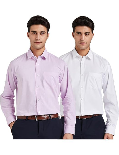 Trendy Pk 2 Multi Men's Regular Fit Formal Shirt