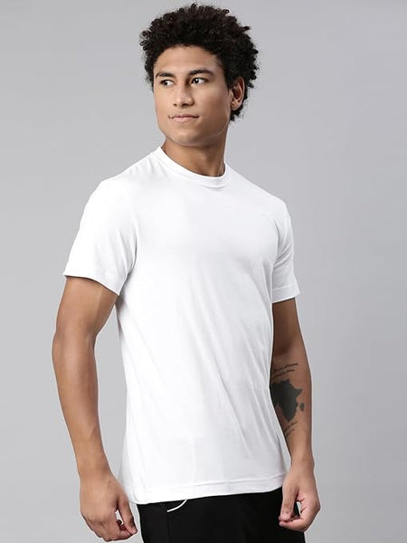 Men Regular Fit White T-Shirt