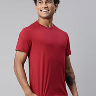 Men Regular Fit Red T-Shirt