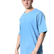 Men Drop Shoulder Sky Blue T-Shirt