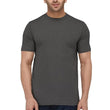 Men Plain Cotton Dark Grey T-Shirt