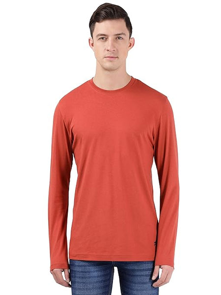 Men Full Sleeves Cinnabar T-Shirt