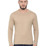 Men Pure Cotton Biscuit T-Shirt