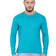 Men Pure Cotton Blue T-Shirt