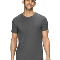 Men Regular Fit Dark Grey T-Shirt