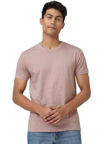 Men Regular Fit Tea White T-Shirt