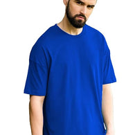 Men Oversized Blue T-Shirt