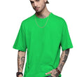 Men Oversized Neon Green T-Shirt