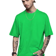 Men Oversized Neon Green T-Shirt