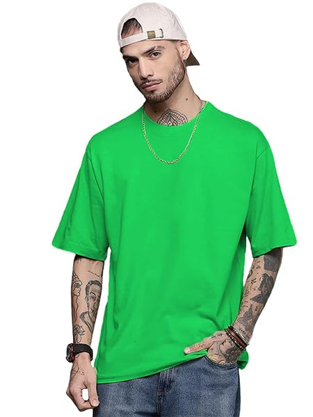 Men Oversized Neon Green T-Shirt