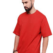 Men Oversized Red T-Shirt